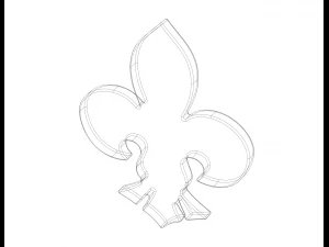 Scout Symbol Stencil 3D Print Model