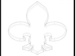 Scout Symbol Stencil 3D Print Model