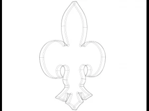 Scout Symbol Stencil 3D Print Model