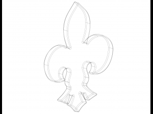 Scout Symbol Stencil 3D Print Model