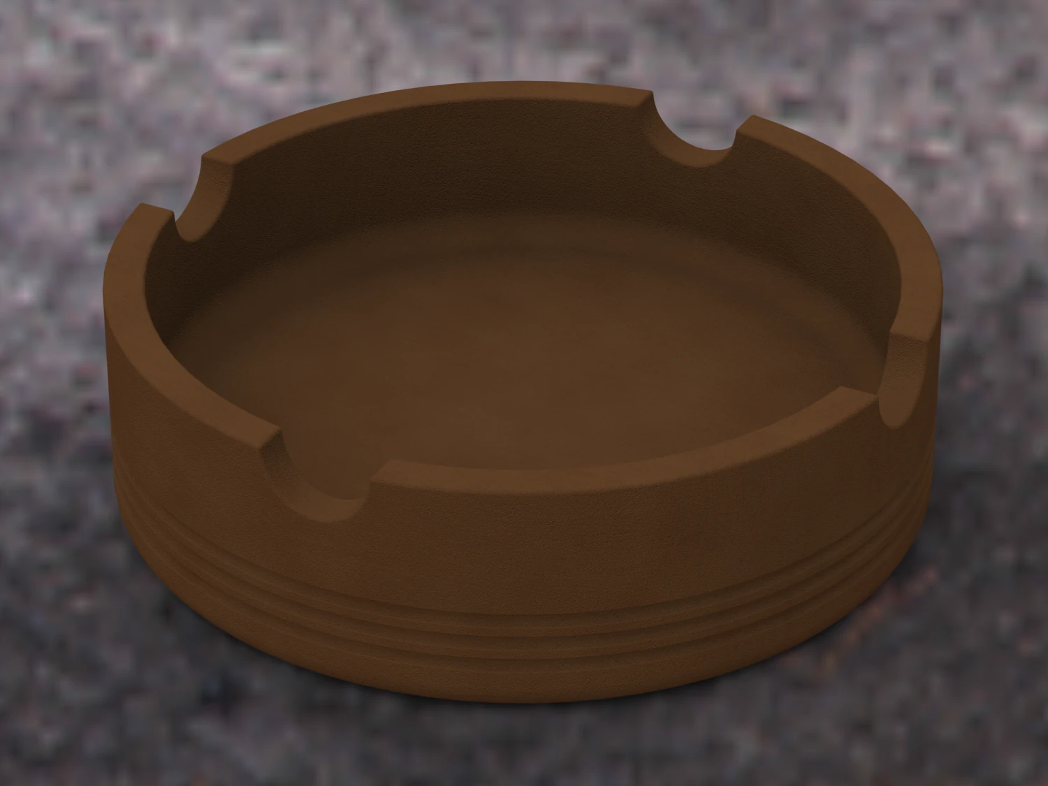 Plastic Cigarette Ashtray 3D Print Model .c4d .max .obj .3ds .fbx .stl .blend