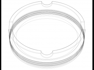 Plastic Cigarette Ashtray 3D Baskı Modeli