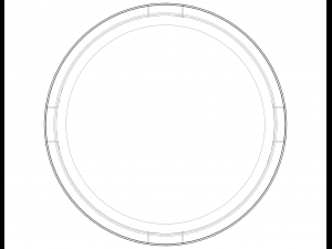 Plastic Cigarette Ashtray 3D Baskı Modeli
