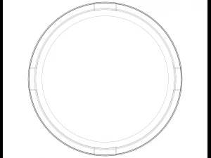Plastic Cigarette Ashtray 3D Print Model