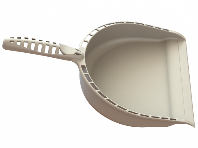 Open Clean Plastic Dustpan 3D प्रिंट मॉडल .c4d .max .obj .3ds .fbx .stl .blend 