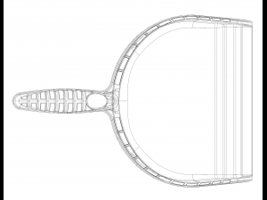 Open Clean Plastic Dustpan 3D प्रिंट मॉडल