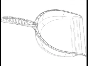 Open Clean Plastic Dustpan 3D Print Model