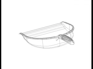 Open Clean Plastic Dustpan 3D Print Model