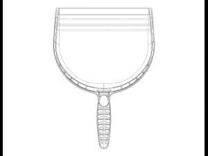 Open Clean Plastic Dustpan 3D प्रिंट मॉडल
