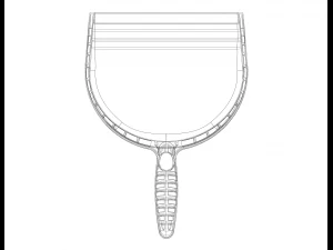 Open Clean Plastic Dustpan 3D Print Model