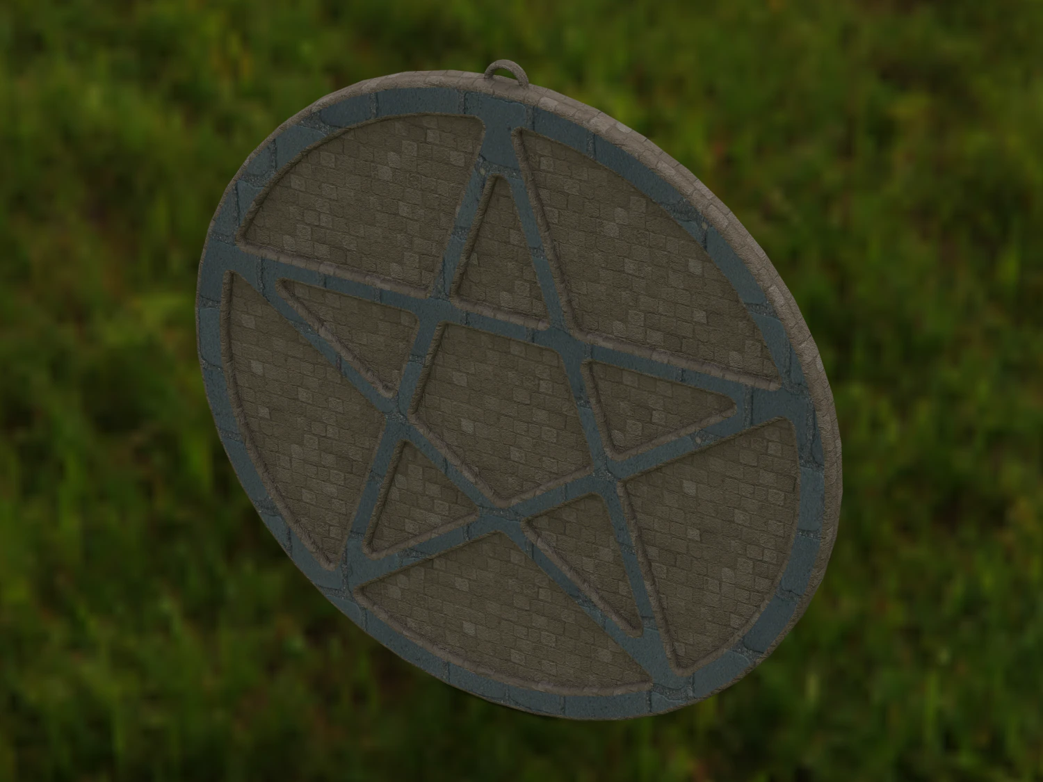 Plastic Pendant Star 3D Print Model .c4d .max .obj .3ds .fbx .stl .blend 
