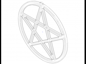 Plastic Pendant Star 3D Принт Модель