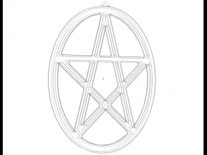 Plastic Pendant Star 3D Print Model