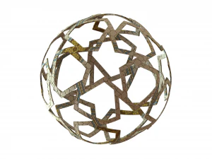 Wireframe Shape Geometric Finale Ball 3D Print Model