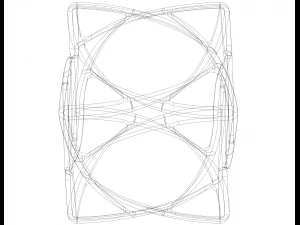 Wireframe Shape Geometric Complex Cube 3D Print Model