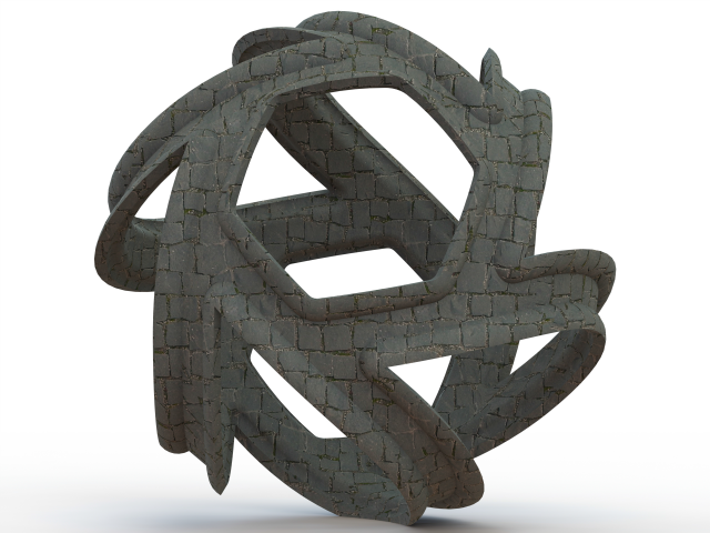 Wireframe Shape Geometric Keyshot Ball 3D Print Model .c4d .max .obj .3ds .fbx .stl .blend 