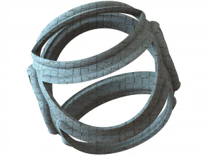 Wireframe Shape Geometric Keyshot Ball 3D Print Model
