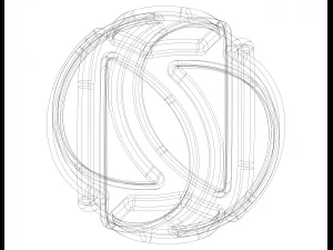 Wireframe Shape Geometric Keyshot Ball 3D Print Model