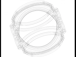 Wireframe Shape Geometric Keyshot Ball 3D Print Model
