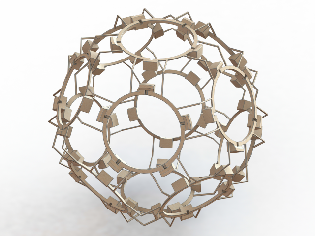 Wireframe Shape Geometric Companion Dodecahedron Modelo de impresión 3D .c4d .max .obj .3ds .fbx .stl .blend 