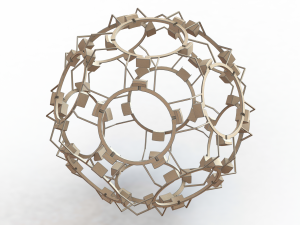 Wireframe Shape Geometric Companion Dodecahedron 3D 打印模型