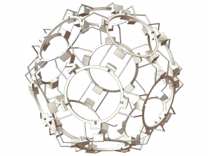Wireframe Shape Geometric Companion Dodecahedron Modelo de impresión 3D