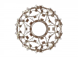Wireframe Shape Geometric Companion Dodecahedron 3D Print Model