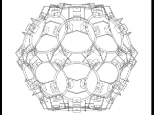 Wireframe Shape Geometric Companion Dodecahedron Modelo de impresión 3D