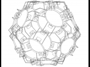 Wireframe Shape Geometric Companion Dodecahedron Modelo de impresión 3D