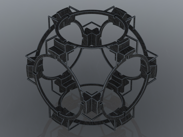 Wireframe Shape Geometric Companion Cube Modèles 3D en vedette .c4d .max .obj .3ds .fbx .stl .blend 