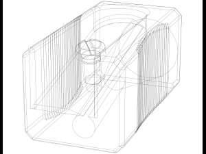 General Plastic Pencil Sharpener 3D-Modell