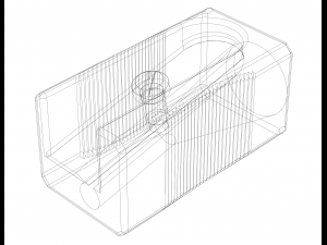General Plastic Pencil Sharpener 3D-Modell