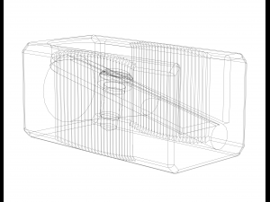General Plastic Pencil Sharpener 3D-Modell