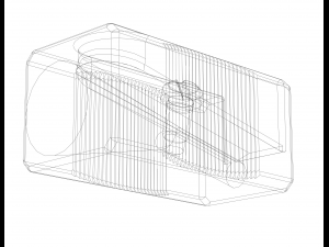 General Plastic Pencil Sharpener 3D-Modell