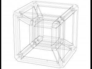 SQ Tesseract Hypercube 3D 打印模型