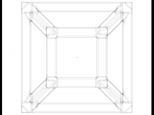 SQ Tesseract Hypercube 3D 打印模型