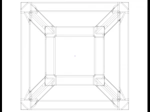 SQ Tesseract Hypercube 3D Print Model