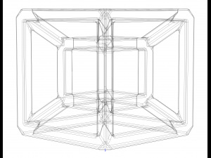 SQ Tesseract Hypercube 3D 打印模型