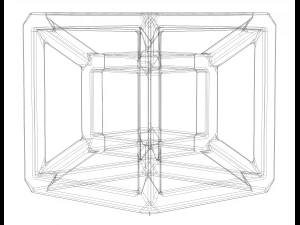 SQ Tesseract Hypercube 3D Print Model
