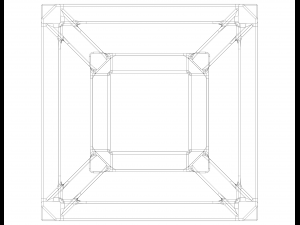 SQ Tesseract Hypercube 3D 打印模型