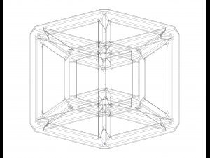 SQ Tesseract Hypercube 3D 打印模型
