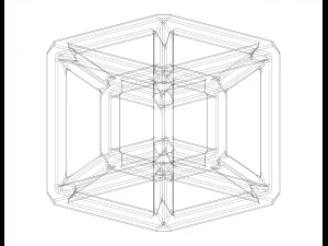 SQ Tesseract Hypercube 3D Print Model
