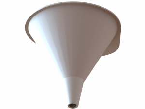 Plastic Round Shaped Utility Funnel 3D Print Model