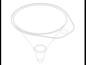 Plastic Round Shaped Utility Funnel 3D Print Model