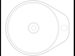 Plastic Round Shaped Utility Funnel 3D Print Model