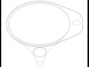 Plastic Round Shaped Utility Funnel 3D Print Model