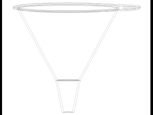 Plastic Round Shaped Utility Funnel 3D Print Model
