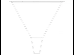 Plastic Round Shaped Utility Funnel 3D Print Model