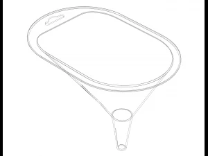 Plastic Slot Shaped Funnel 3D Print Model