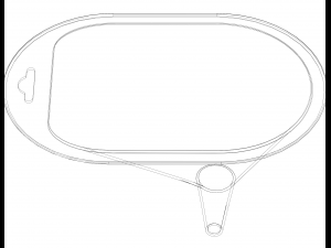 Plastic Slot Shaped Funnel 3Dプリントモデル